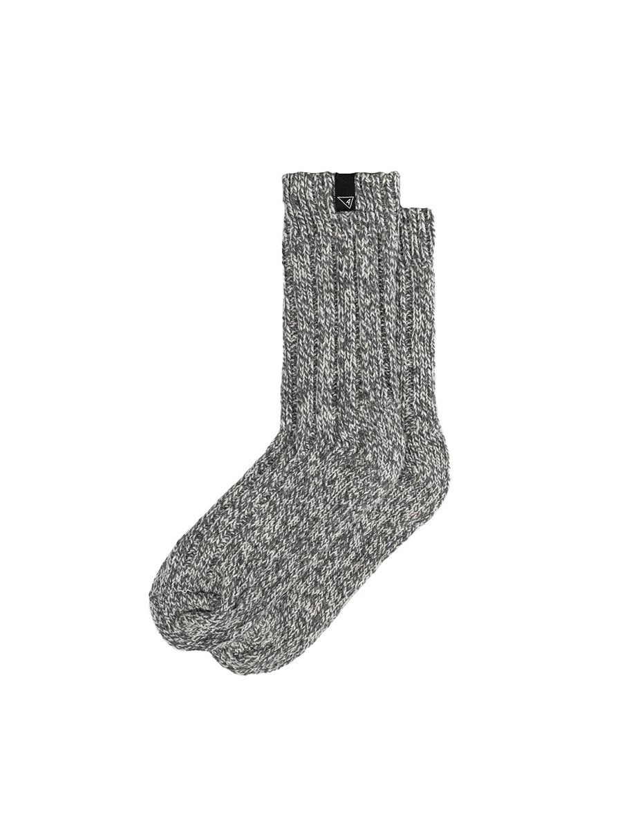 Classic Boot Sock - White & Grey