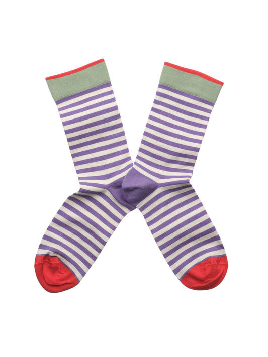 Striped Sock - Iris