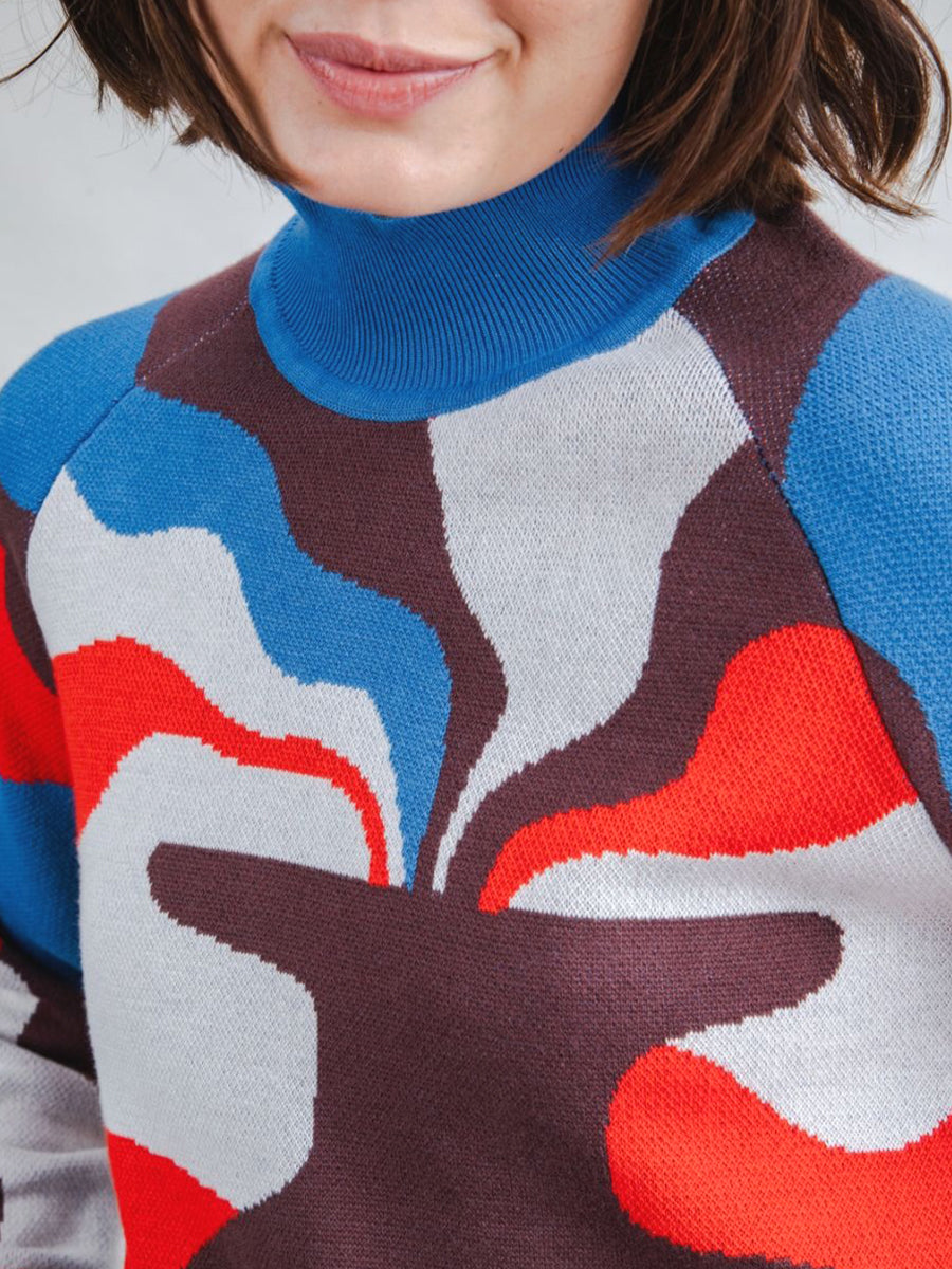 Jacquard Cropped Sweater - Sobremesa