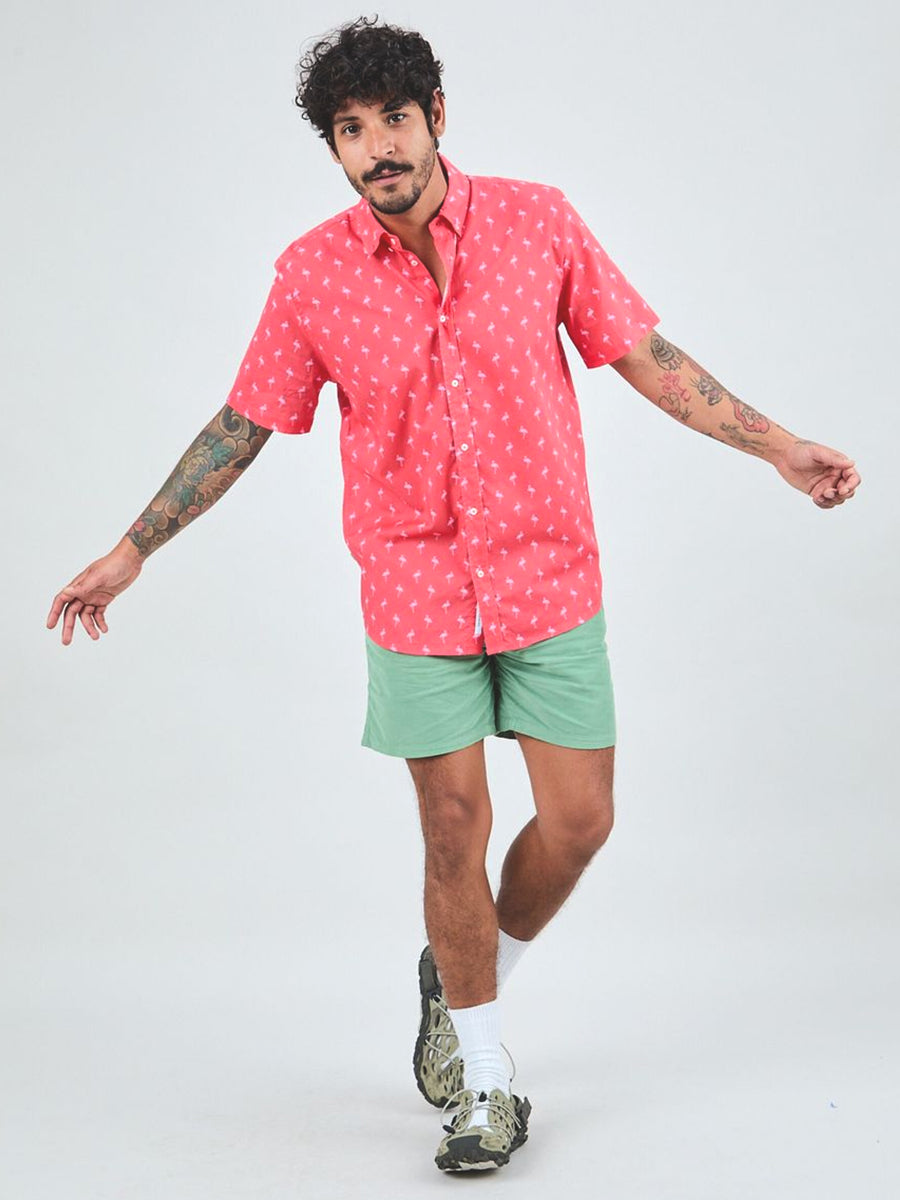 Magnum Flamingo Printed Button-Down Shirt