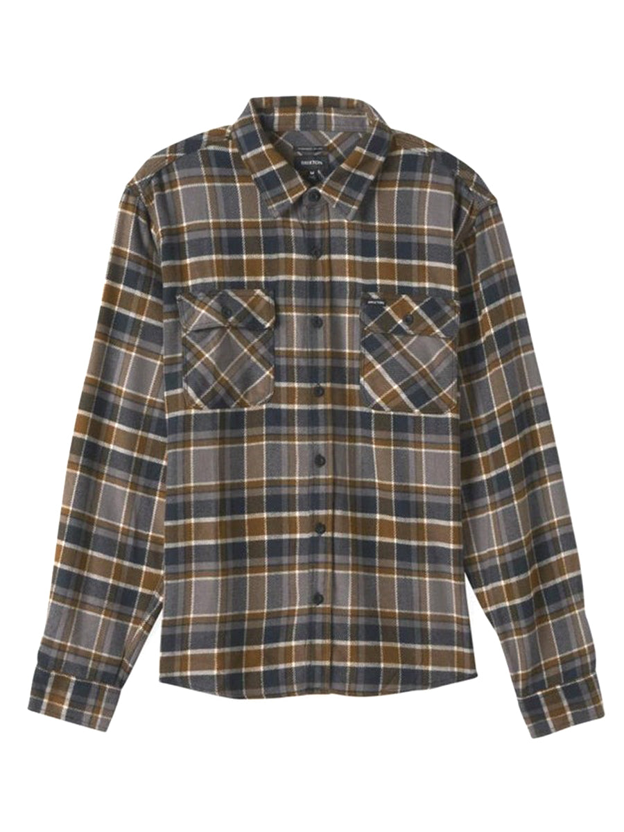 Bowery Flannel - Black & Desert Palm