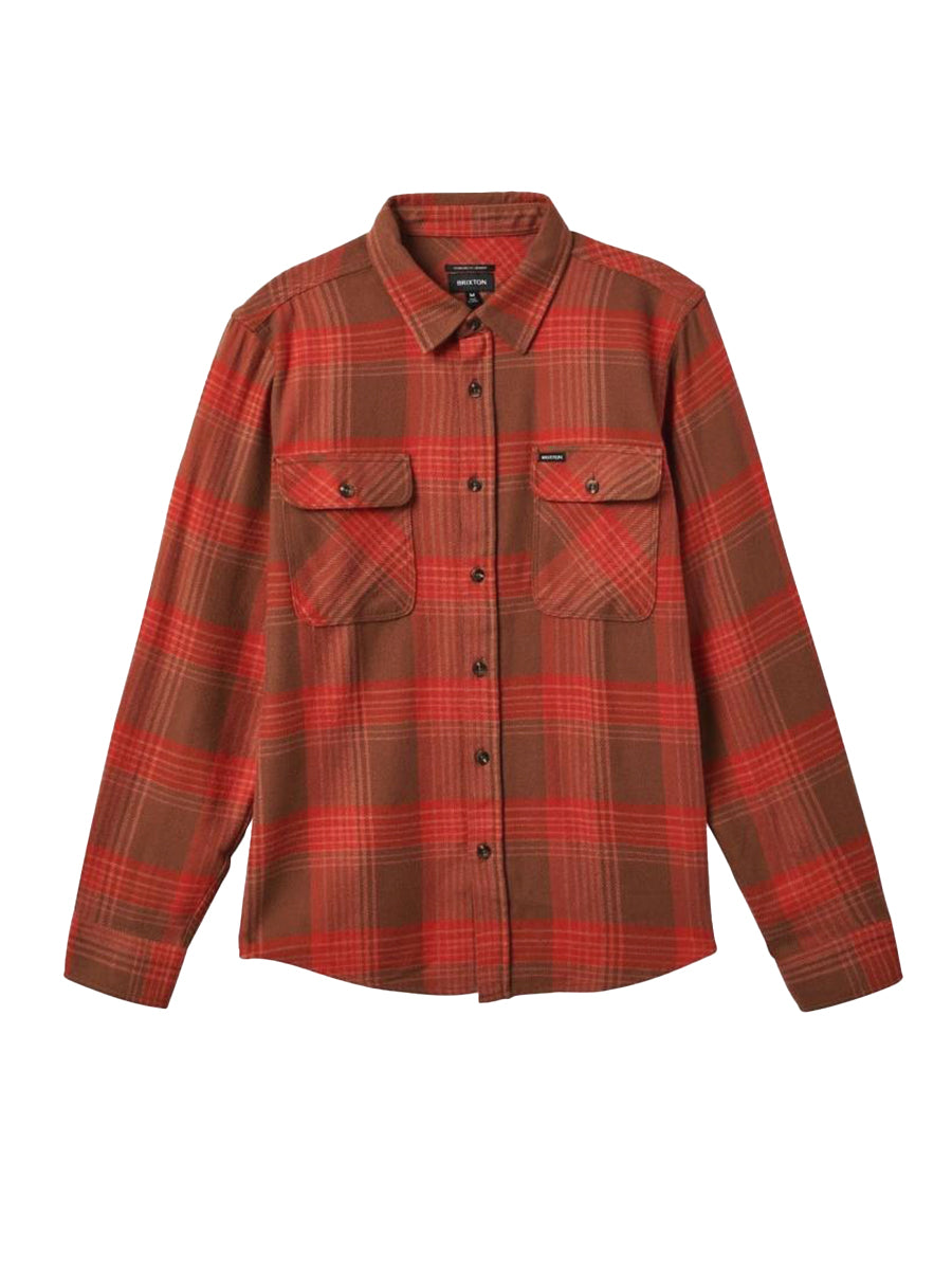 Bowery Flannel - Barn Red & Bison