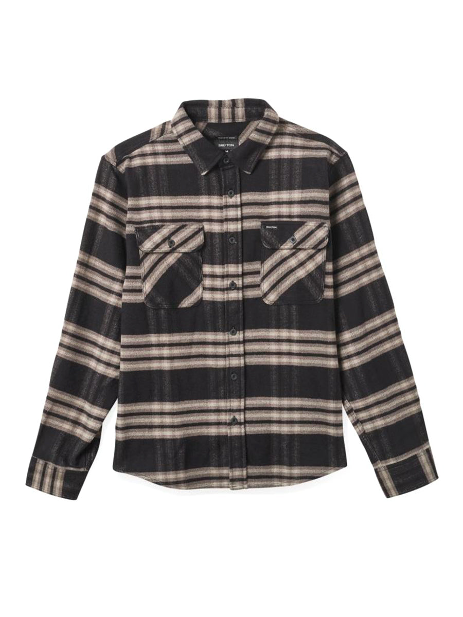 Bowery Stretch Water-Resistant Flannel - Black & Charcoal