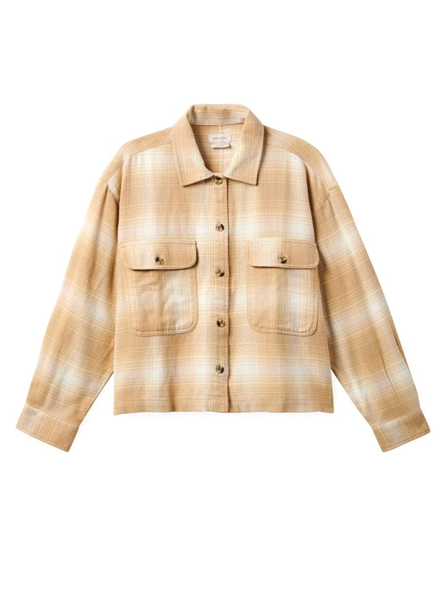 Bowery Women's Flannel - Sesame & Off White