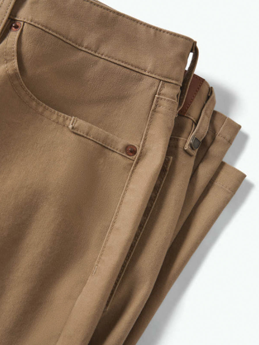 Builders 5-Pocket Stretch Pants - Khaki