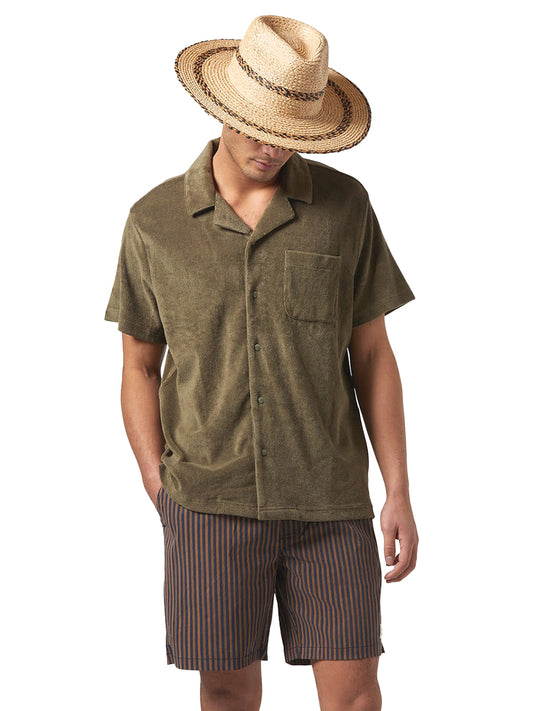 Bunker Terry Short Sleeve Shirt - Ivy Green