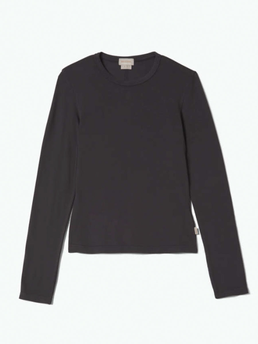 Carefree Slim-Fit Long Sleeve Tee - Black