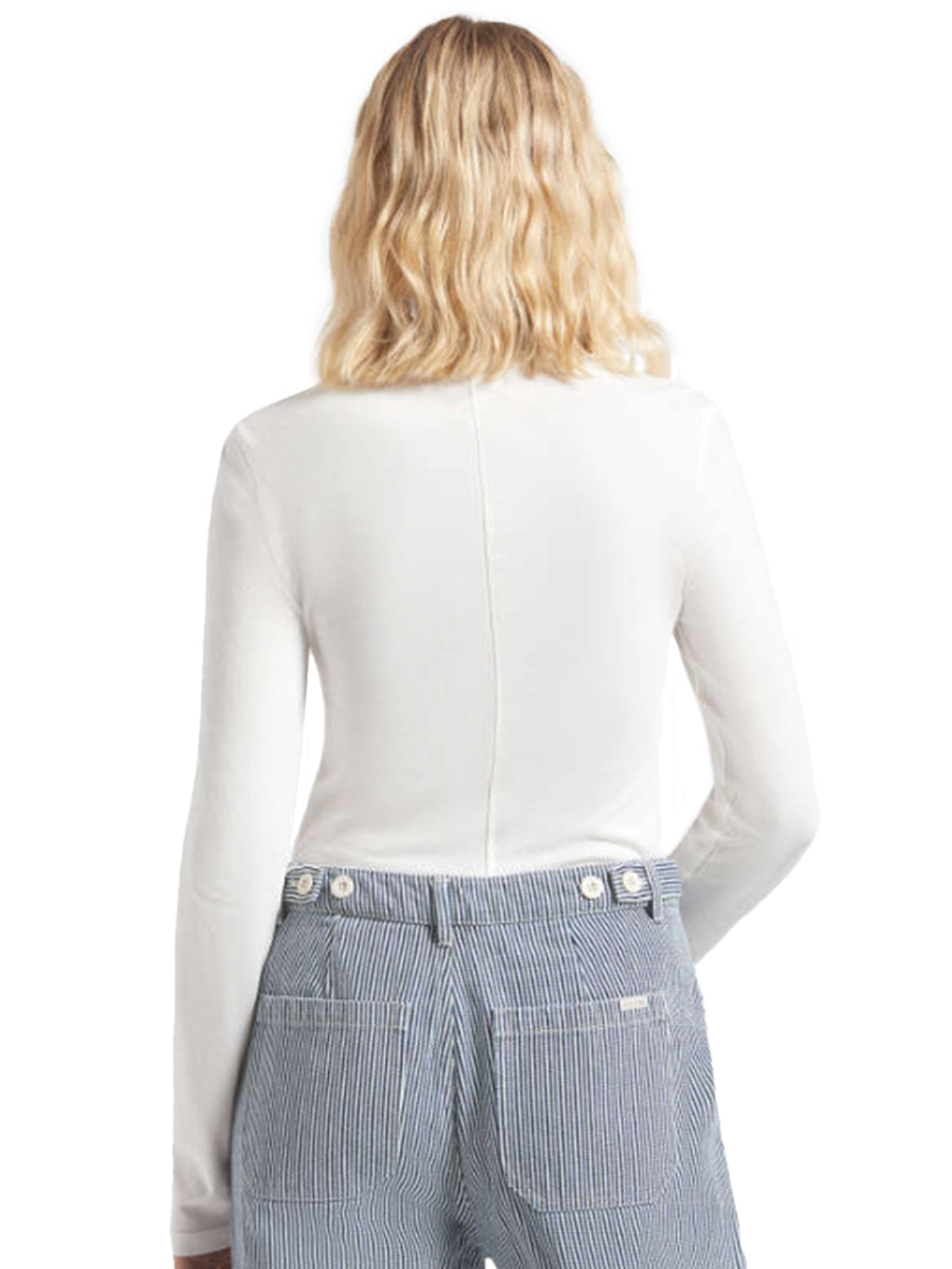 Carefree Slim-Fit Long Sleeve Tee - Off White