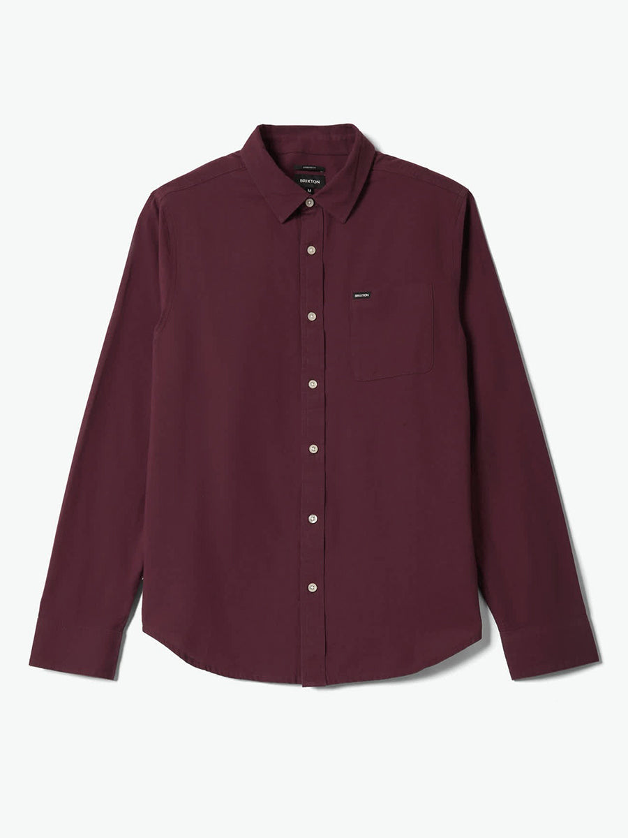 Charter Long Sleeve Woven Shirt - Port