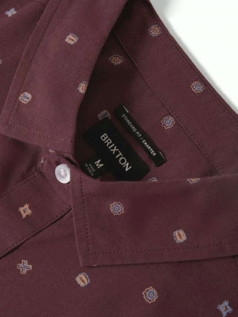 Charter Print Short Sleeve Shirt - Port Micro Geo
