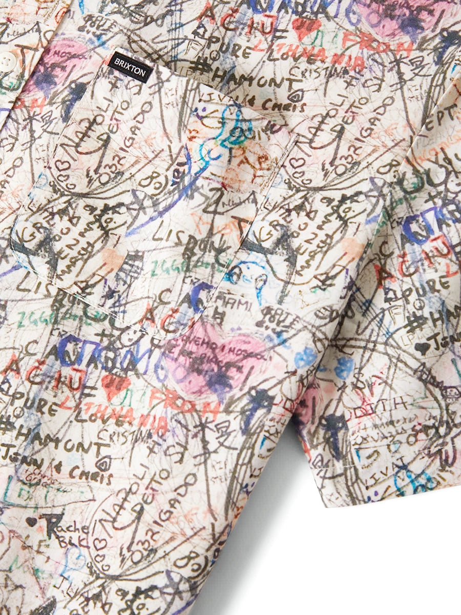 Cru Print Short Sleeve Shirt - Graffiiti