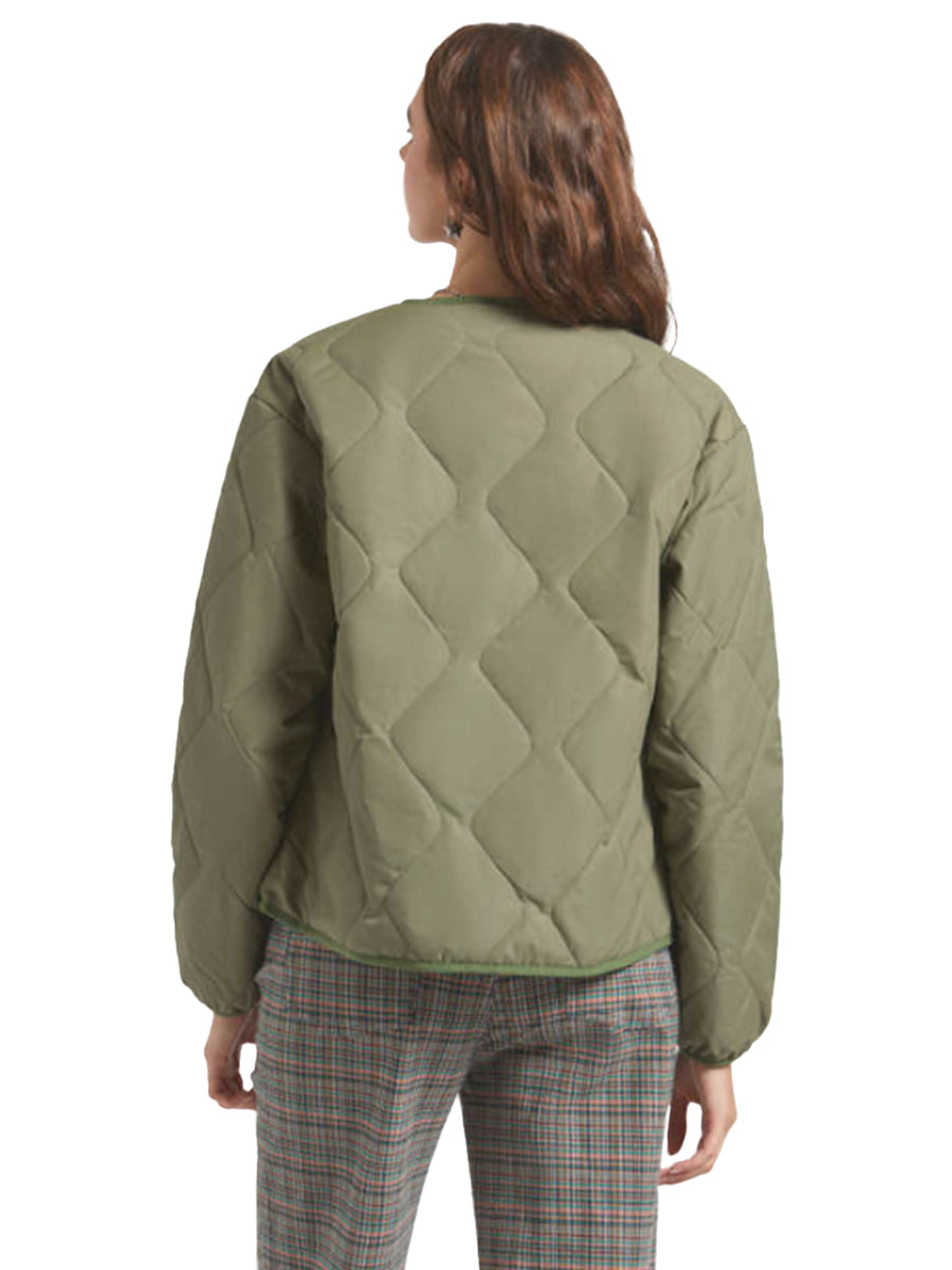 Delilah Quilted Jacket - Olive Surplus