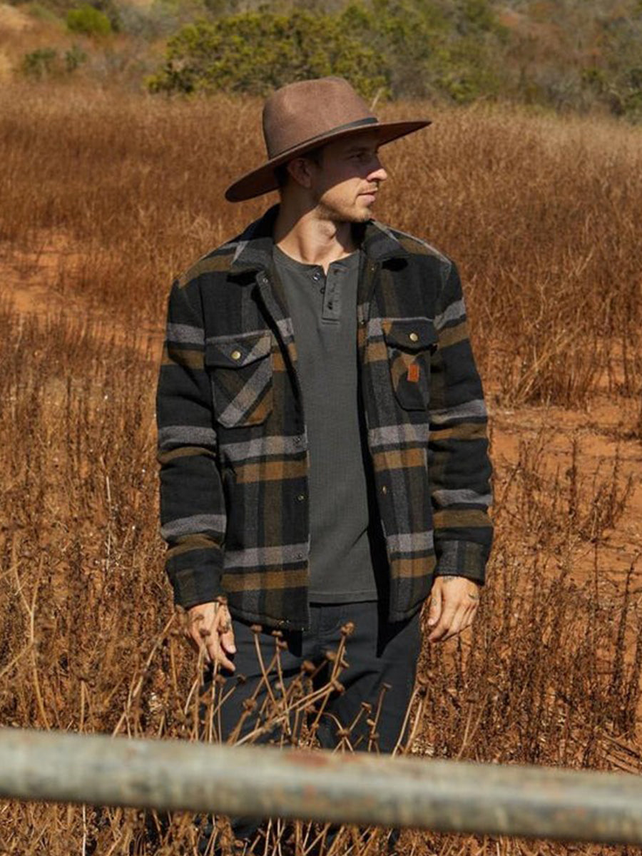 Durham Lined Jacket - Black Plaid