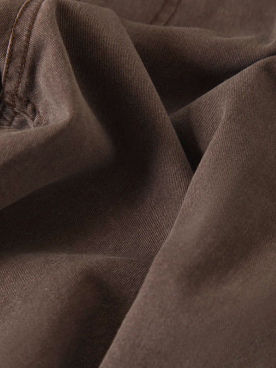 Everyday Vintage-Wash Shorts - Chocolate