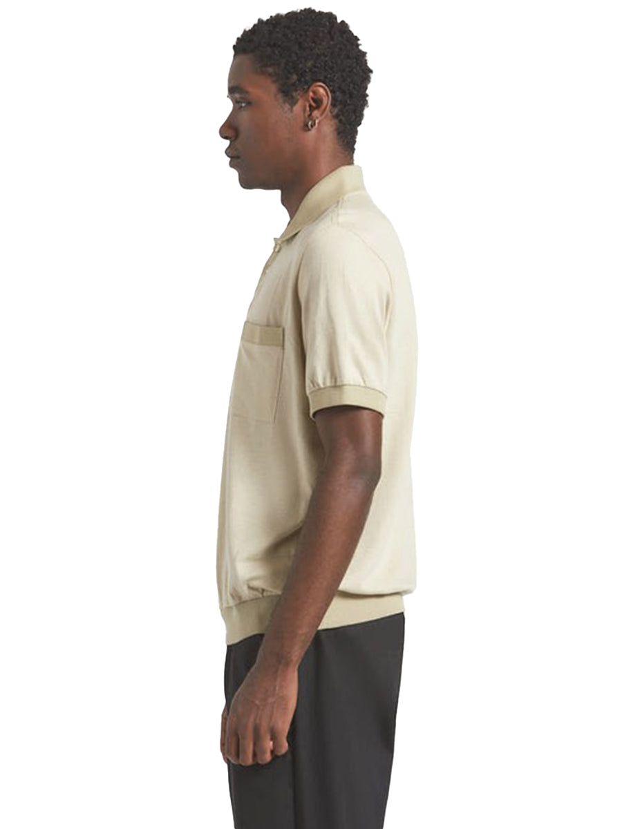 Herringbone Short Sleeve Polo - Whitecap & Elm