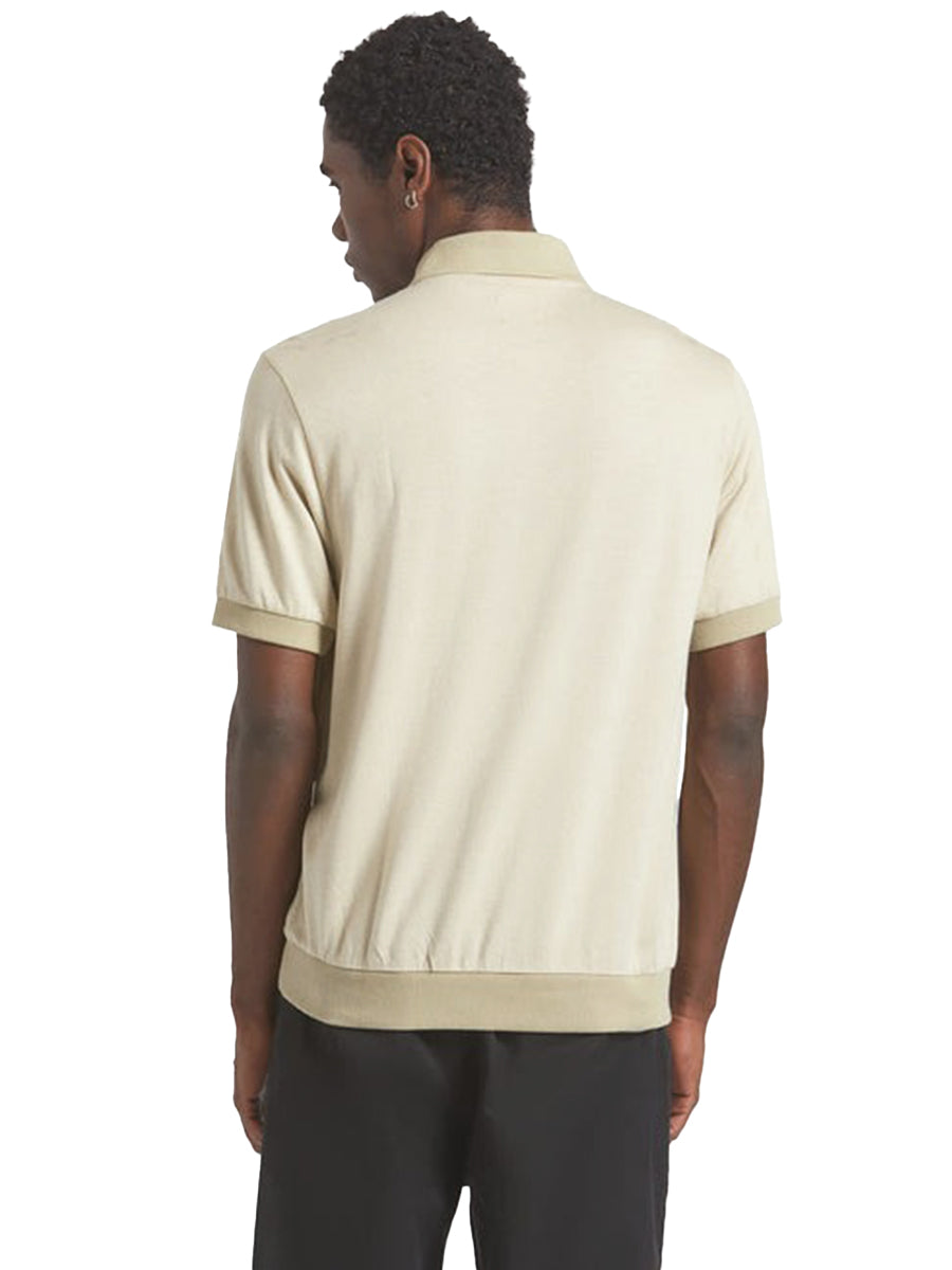 Herringbone Short Sleeve Polo - Whitecap & Elm