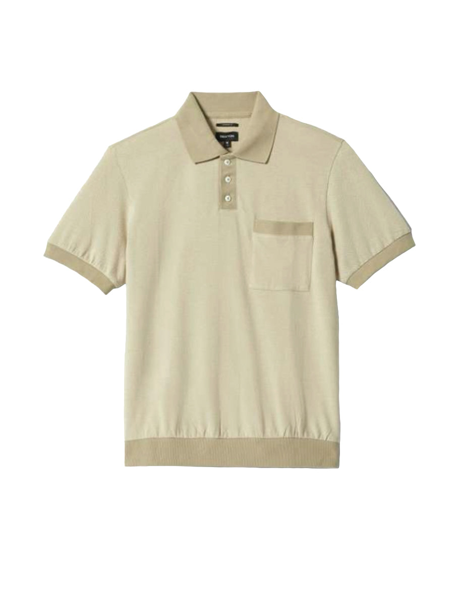 Herringbone Short Sleeve Polo - Whitecap & Elm