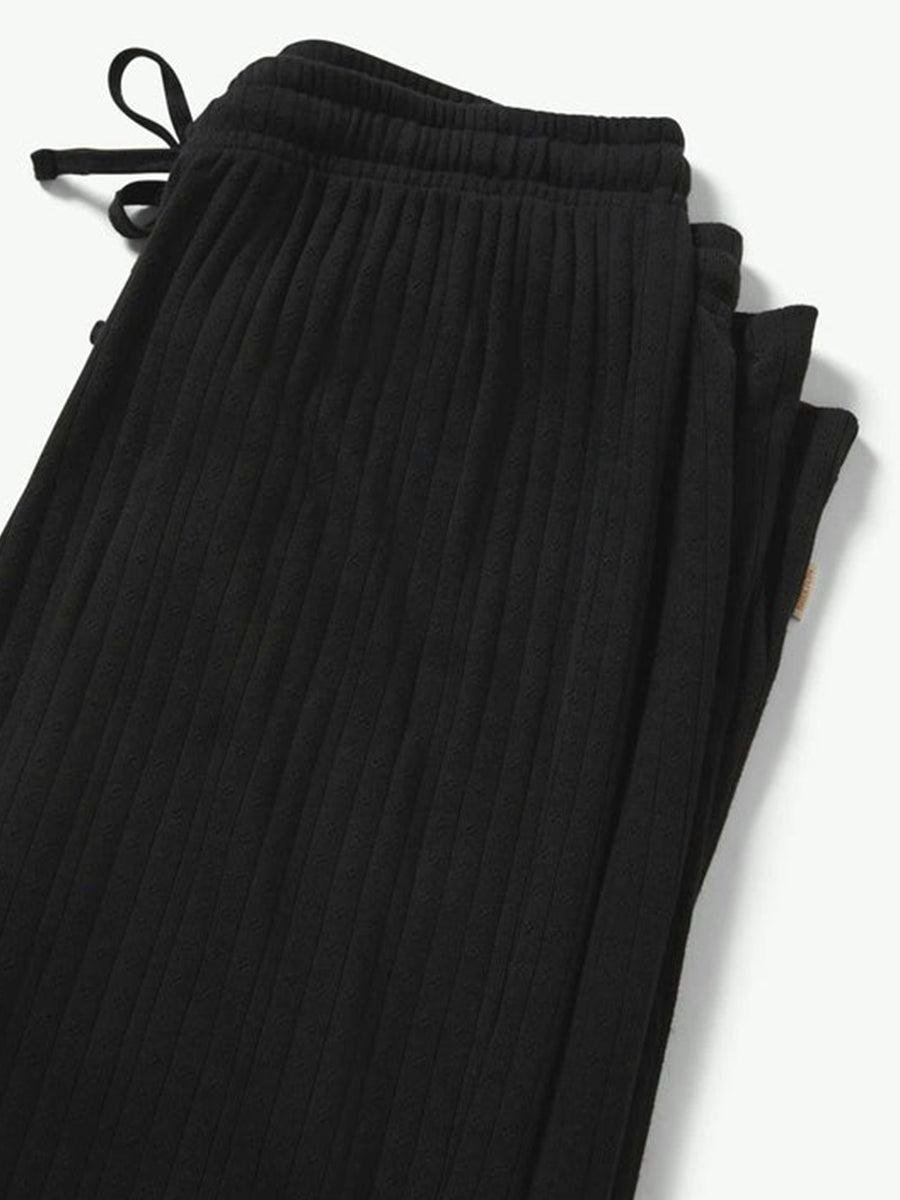 Pointelle Lounge Pants - Black
