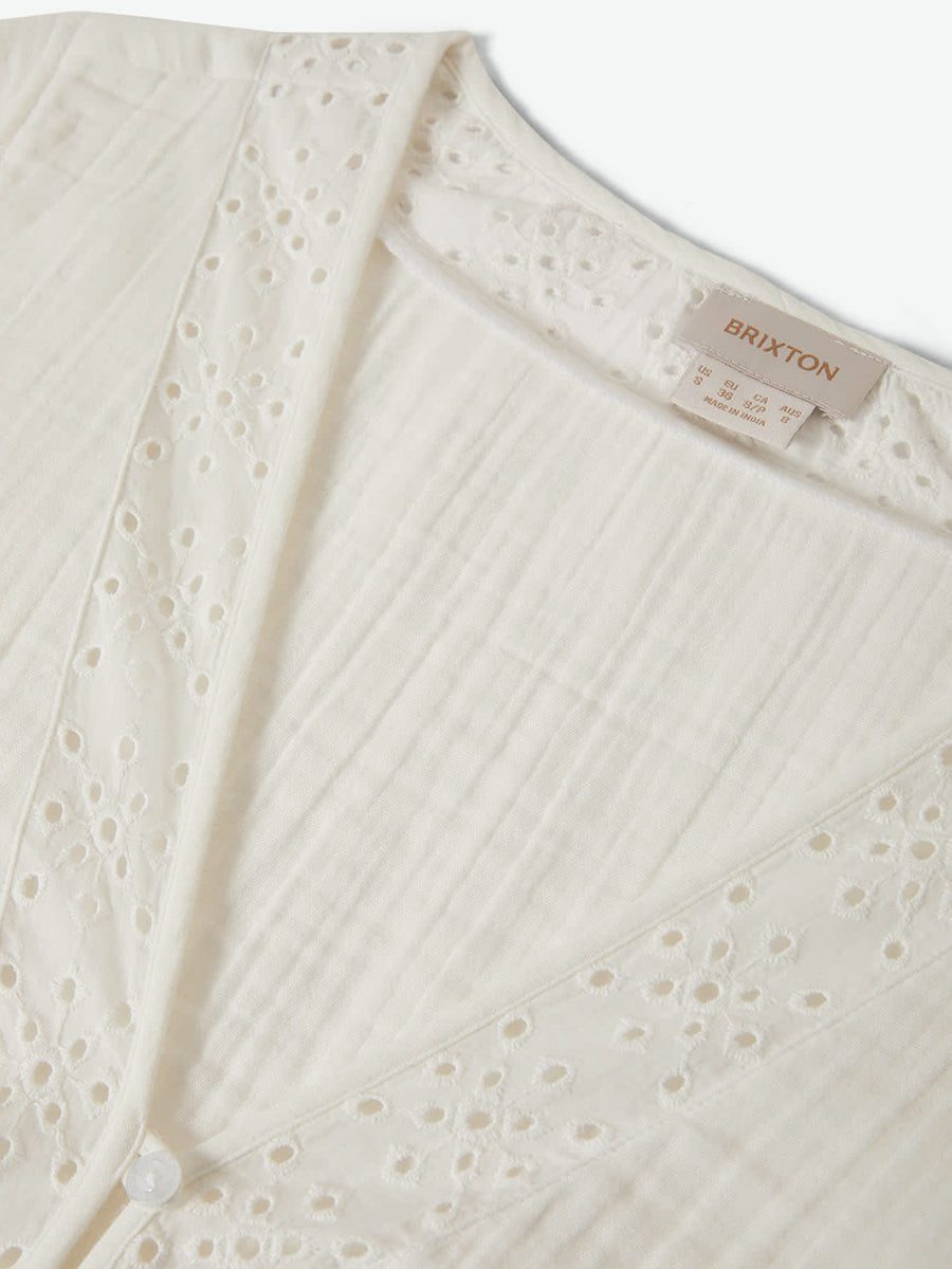 Seaside Eyelet Top - Off White