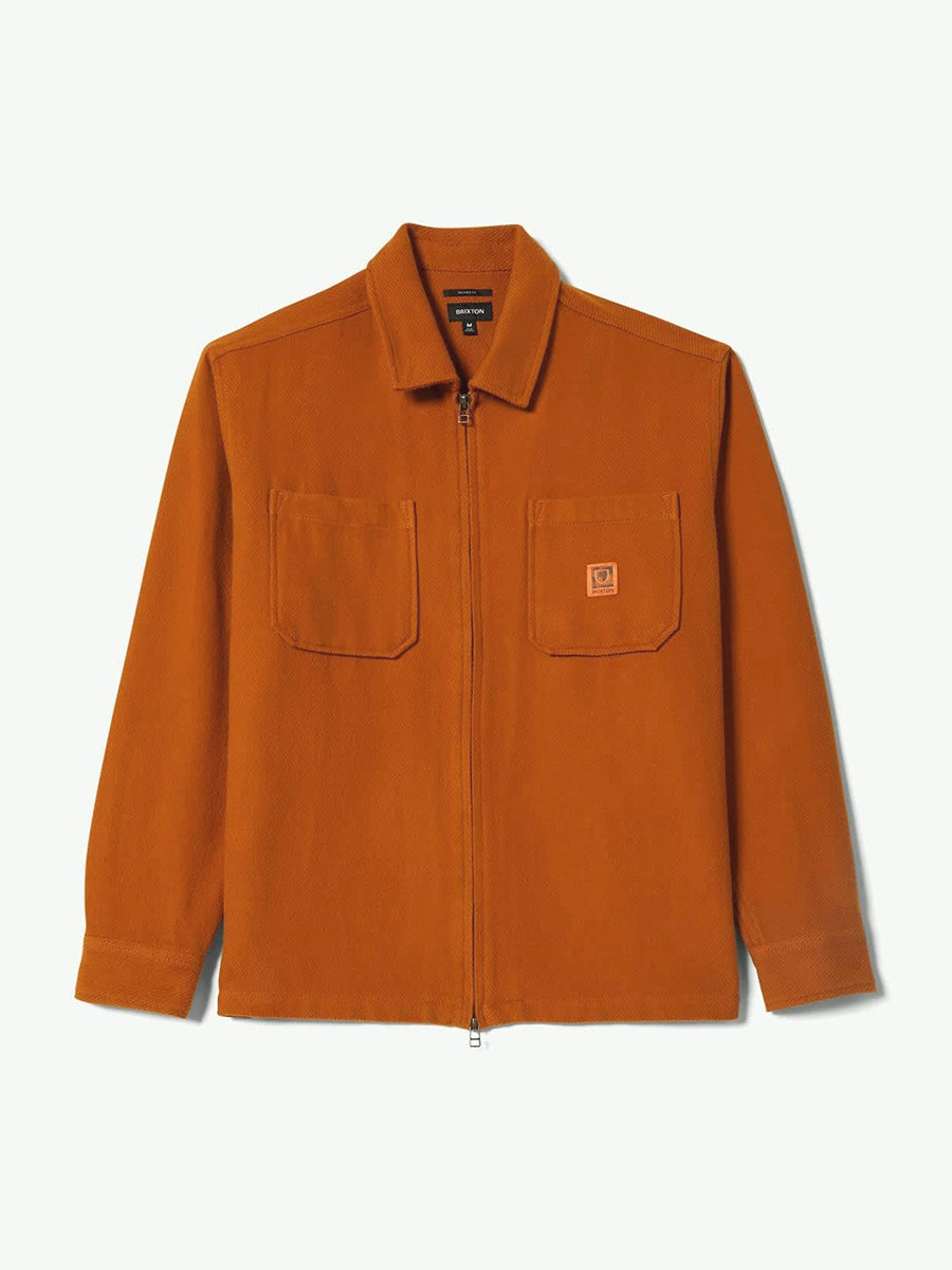 Union Full Zip Flannel - Rustic Caramel