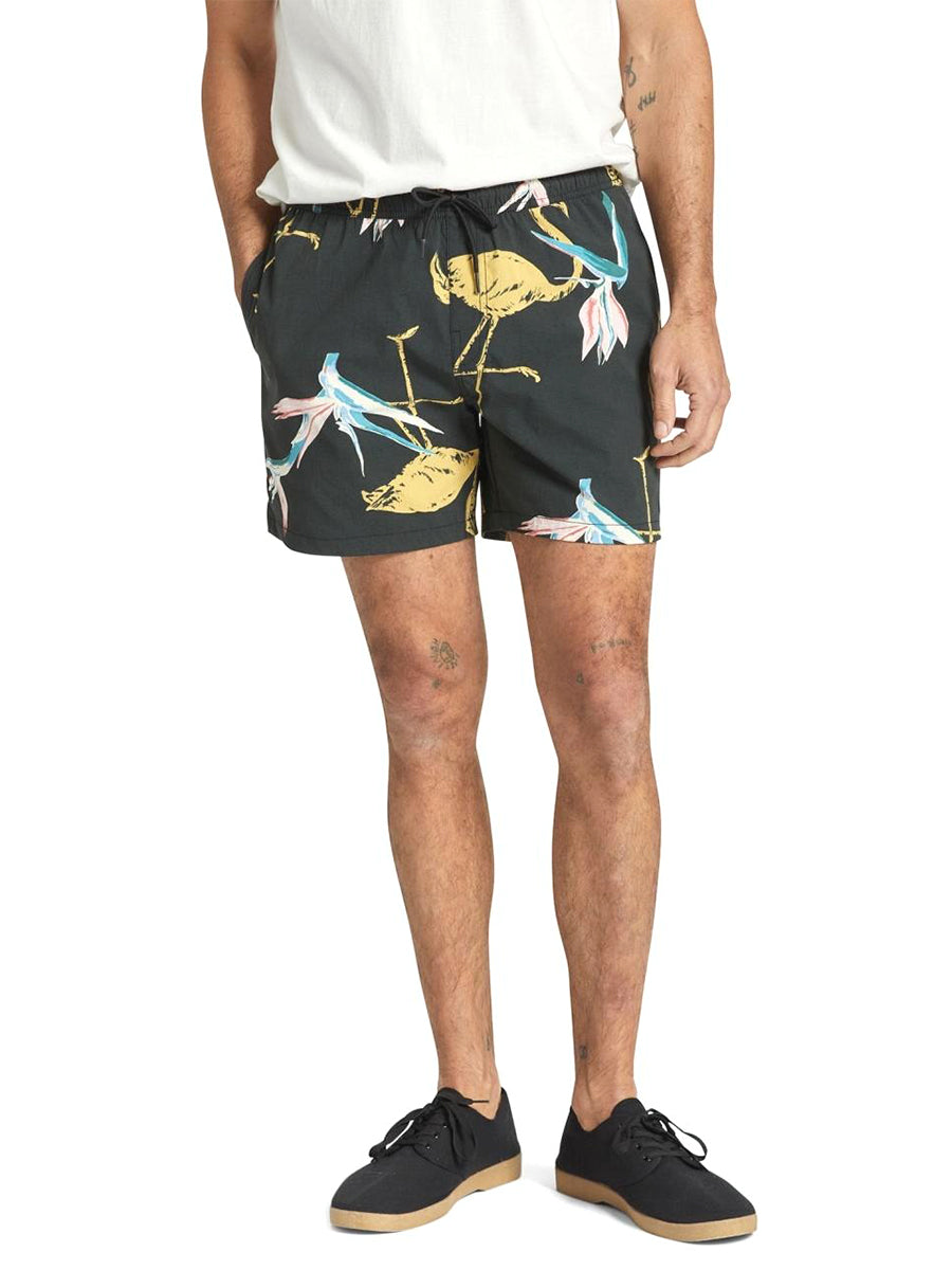 Voyage 5" Short - Black & Coral