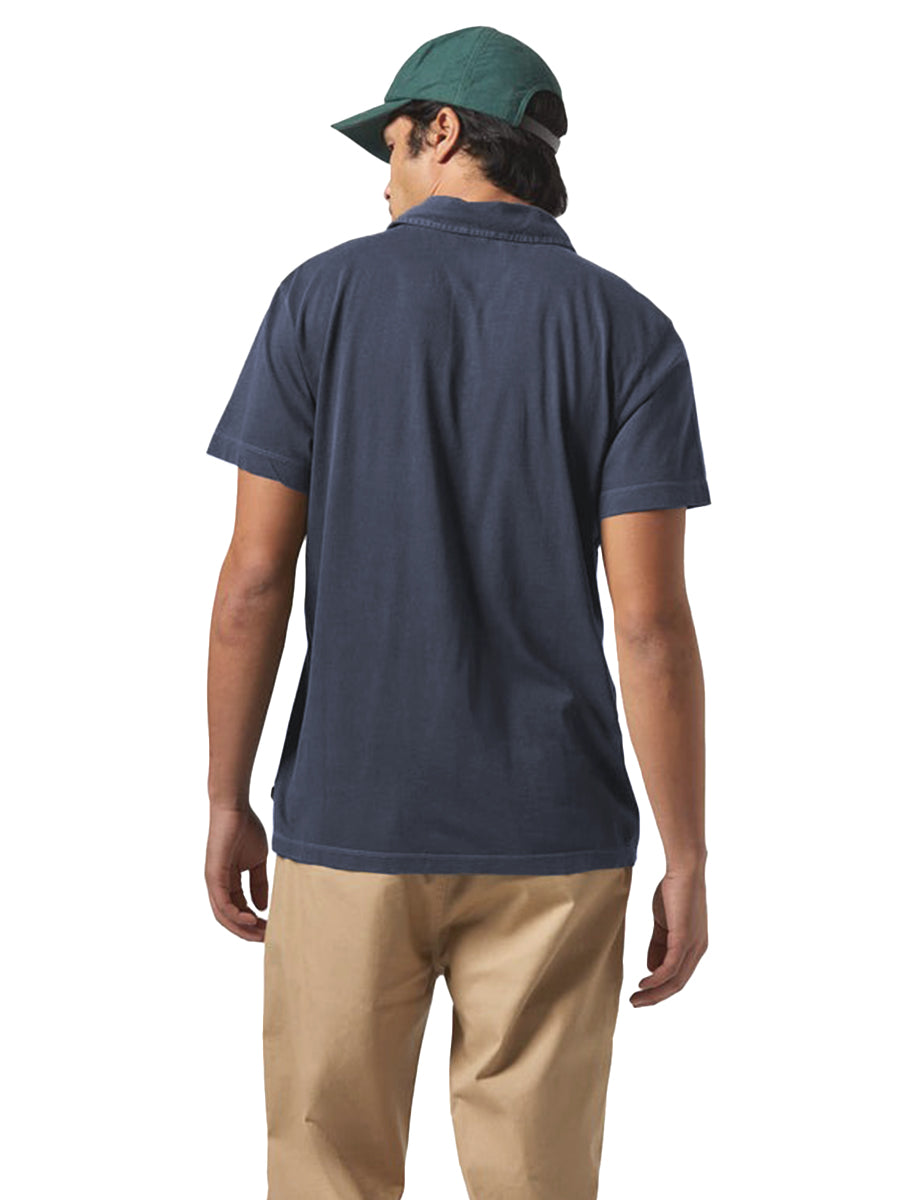 Knit Short Sleeve Polo - Vintage Navy