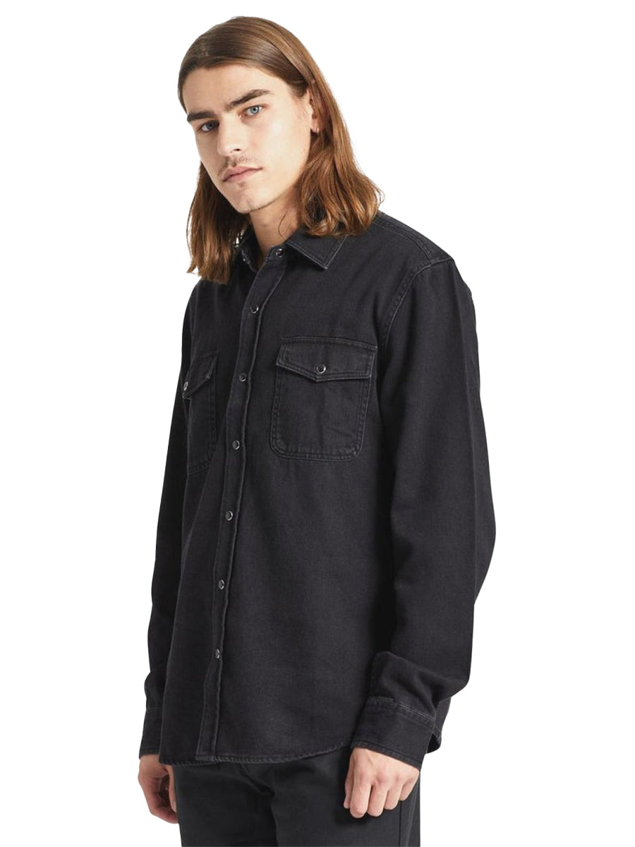 Wayne Long Sleeve - Washed Black