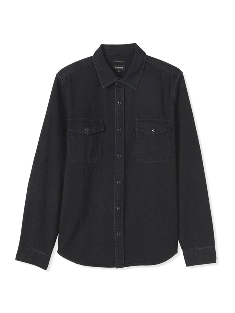 Wayne Long Sleeve - Washed Black