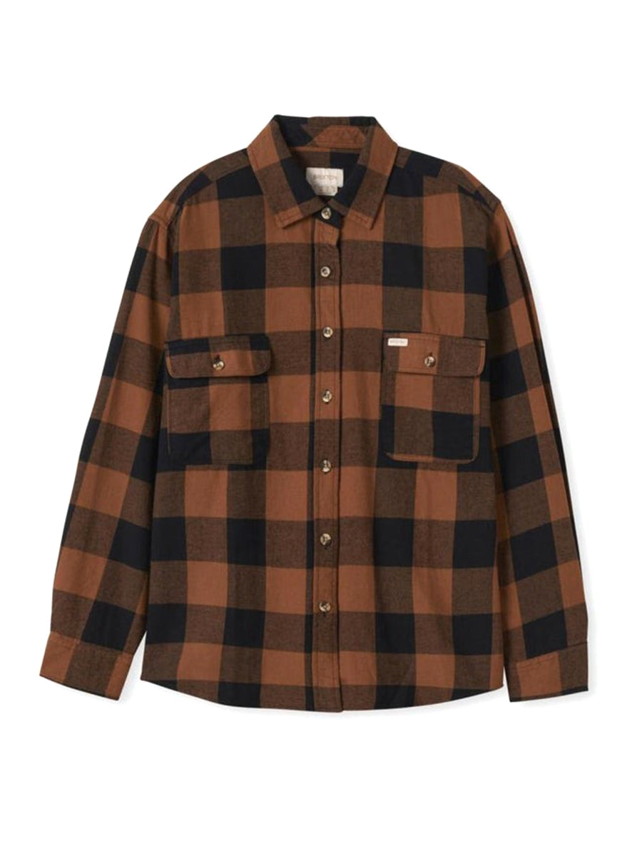 Women's Bowery BF Flannel - Bison & Black
