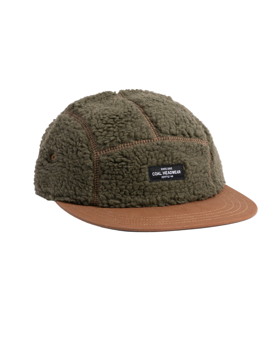 Linus Fleece 5 Panel Cap - Olive