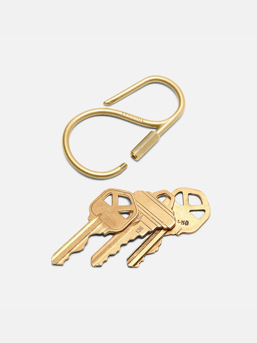 Offset Keyring - Vapor Black