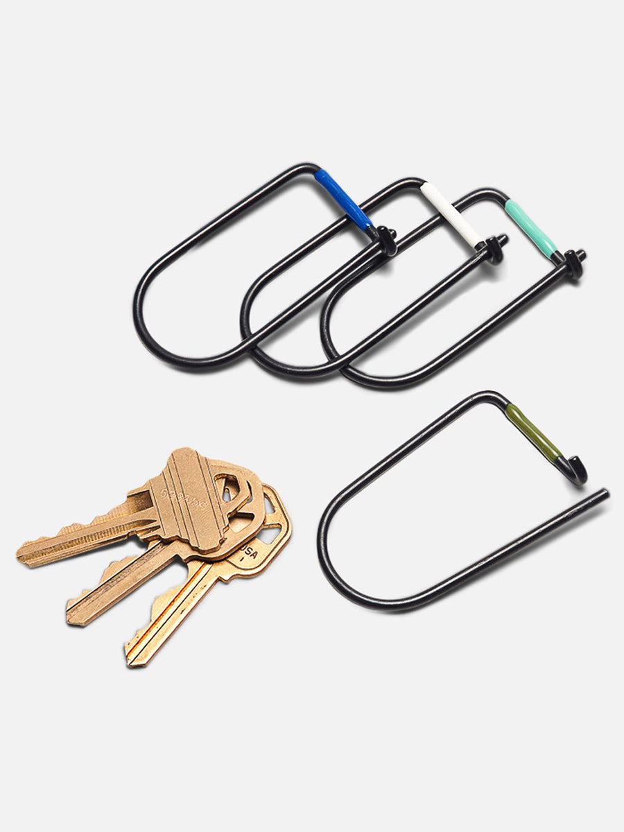 Wilson Keyring - Vapor Black & Seafoam