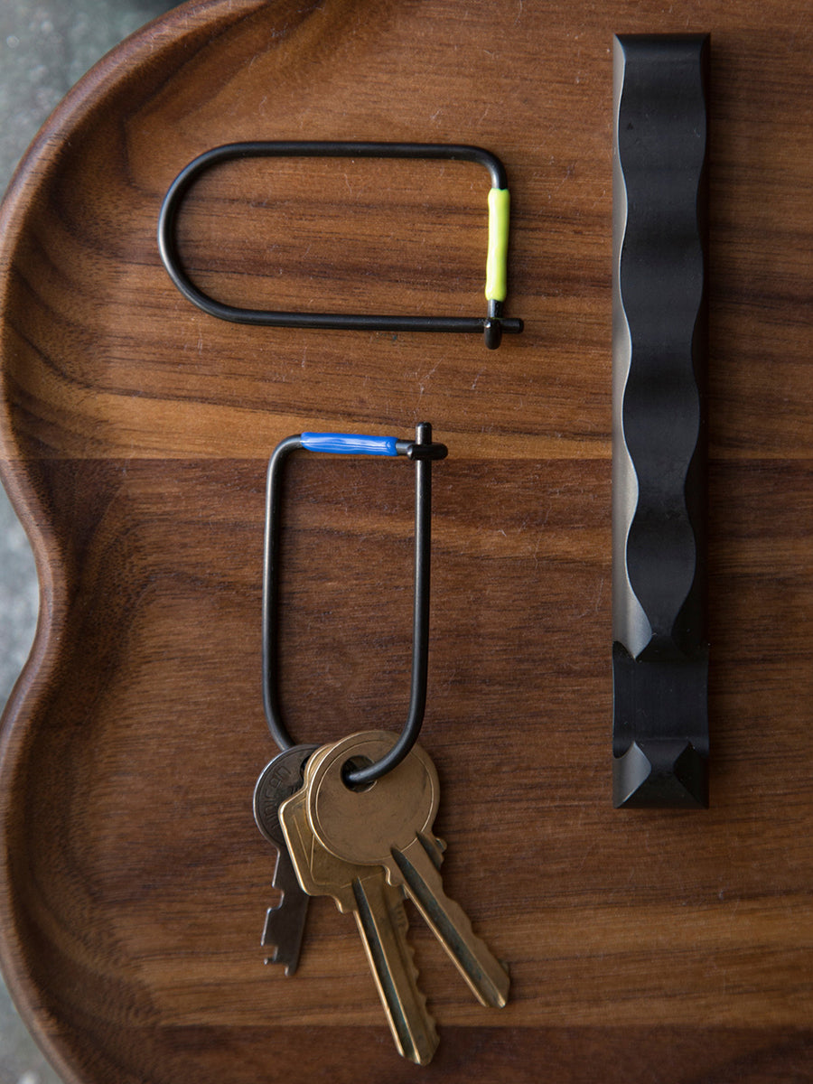 Wilson Keyring - Vapor Black & Seafoam