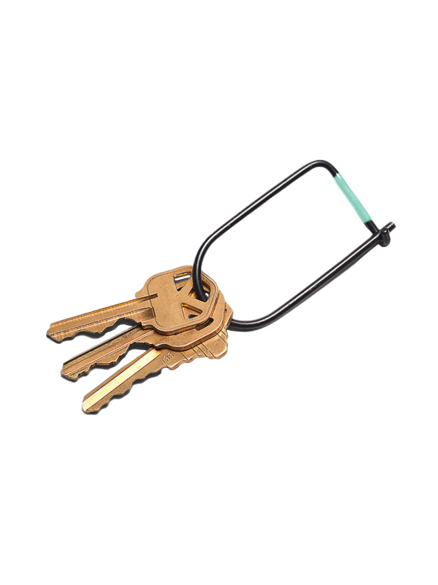 Wilson Keyring - Vapor Black & Seafoam