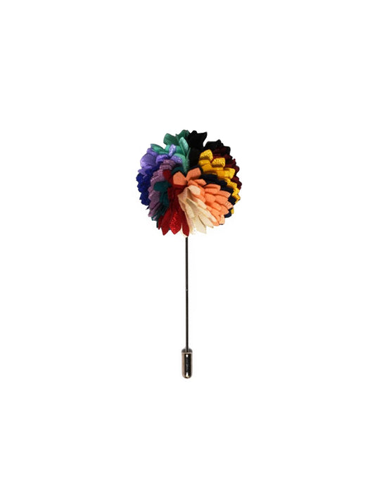 Floral Lapel Pin - Multi