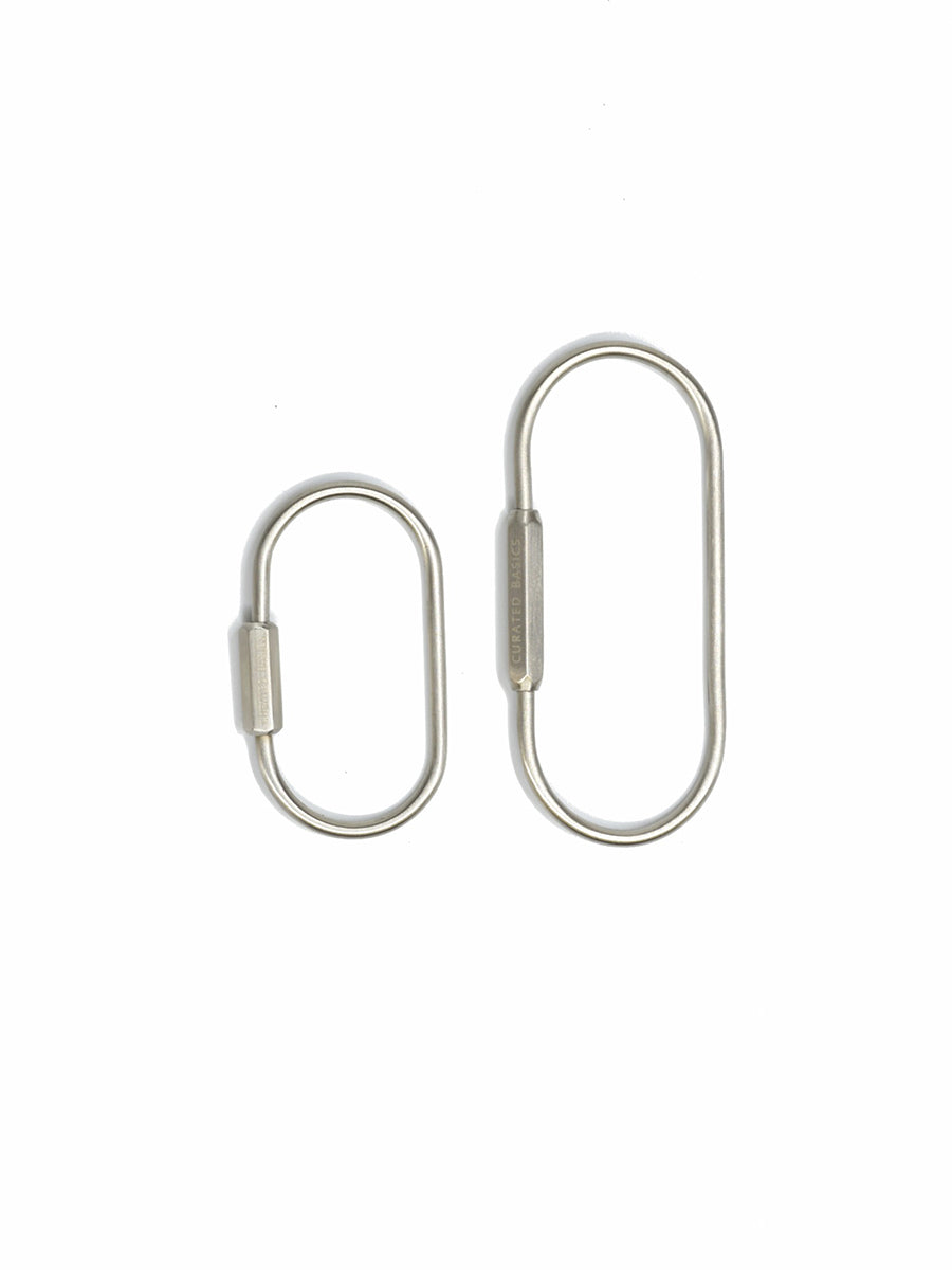 Large O-Shaped Keyring - Steel
