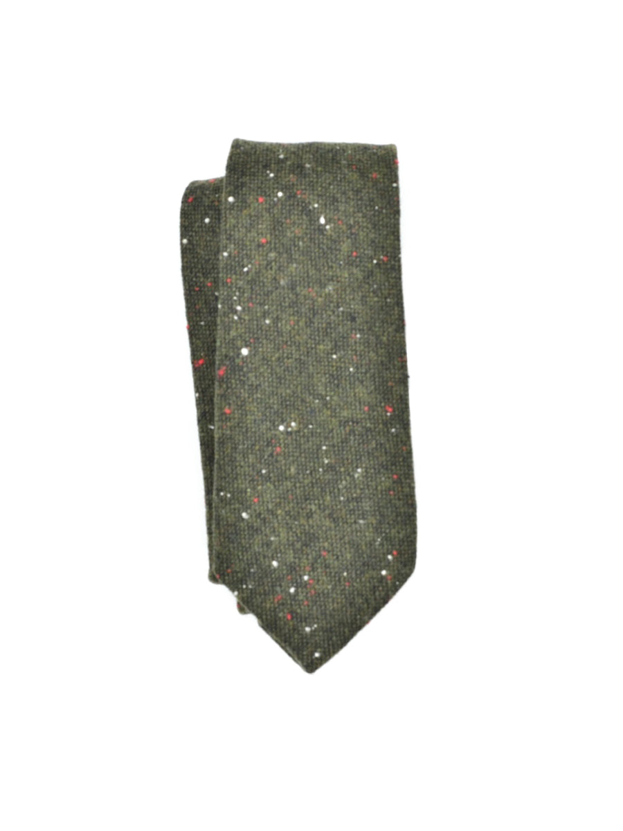 Speckled Wool Tie - Dark Green
