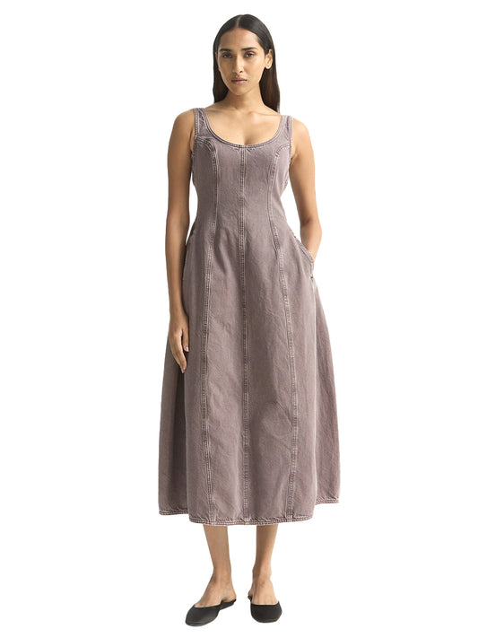 Cocoon Bustier Dress - Sparrow