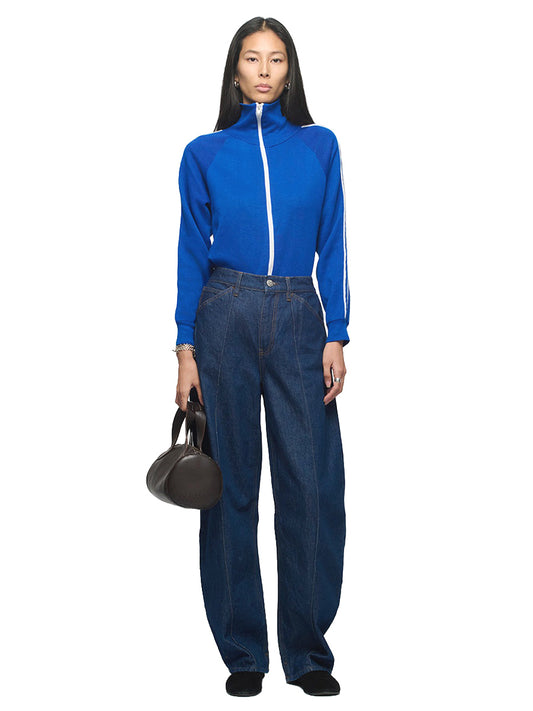 Lido Pintuck Barrel Jeans - Rinse