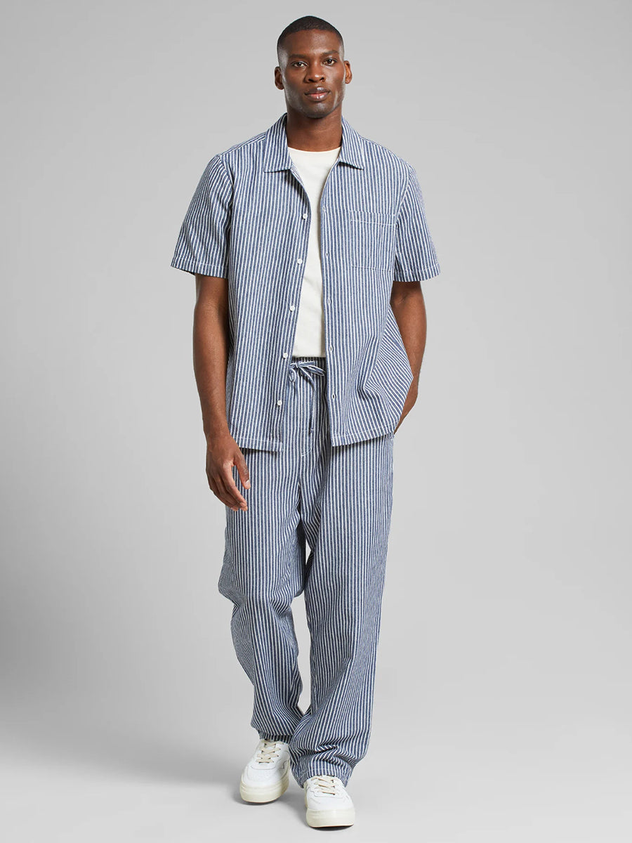 Klitmoeller Work Stripe Pants - Blue