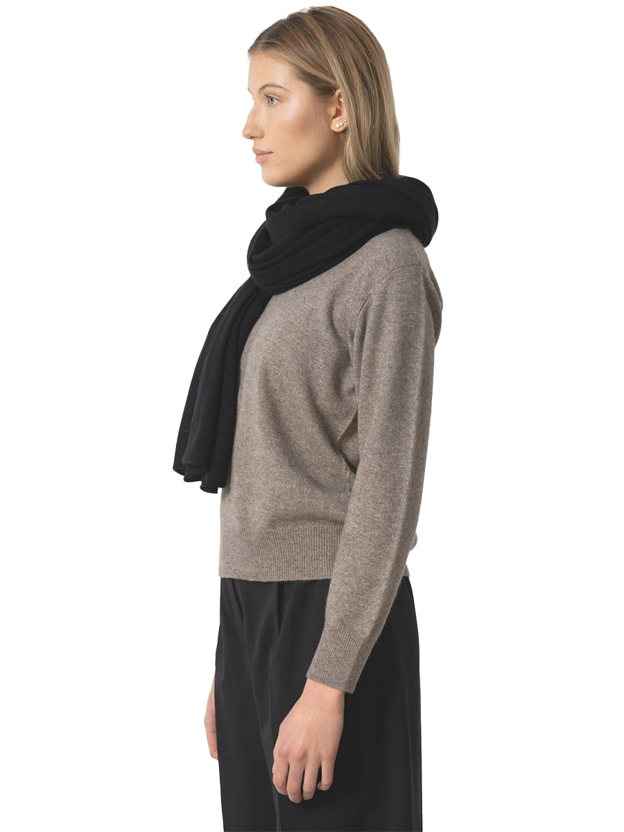 Merino Scarf - Black