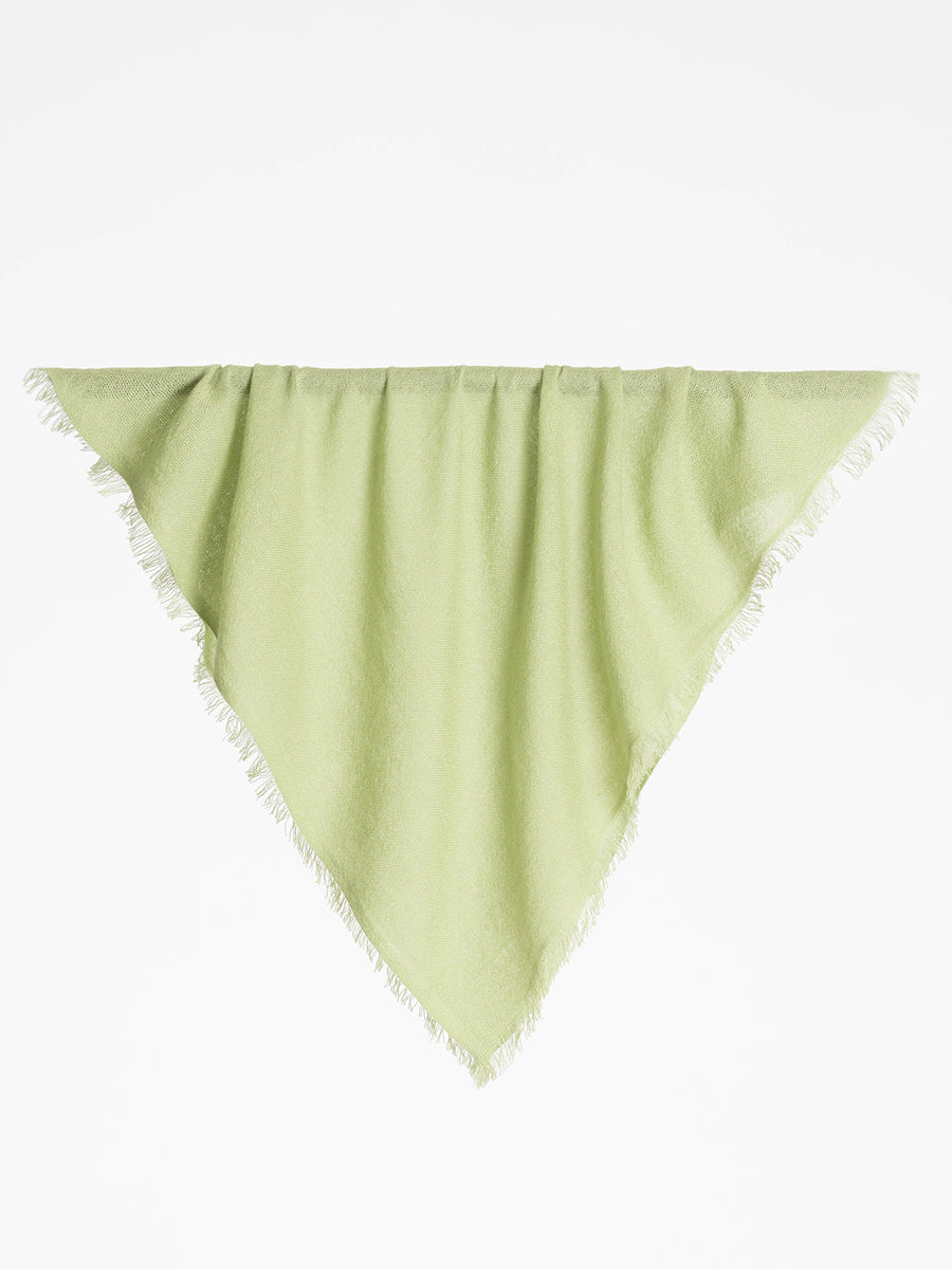 Merino Square Woven Scarf - Pistachio