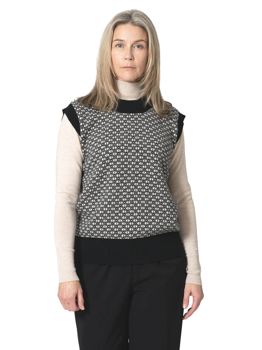 Merino Unisex Dhaka Vest - Black