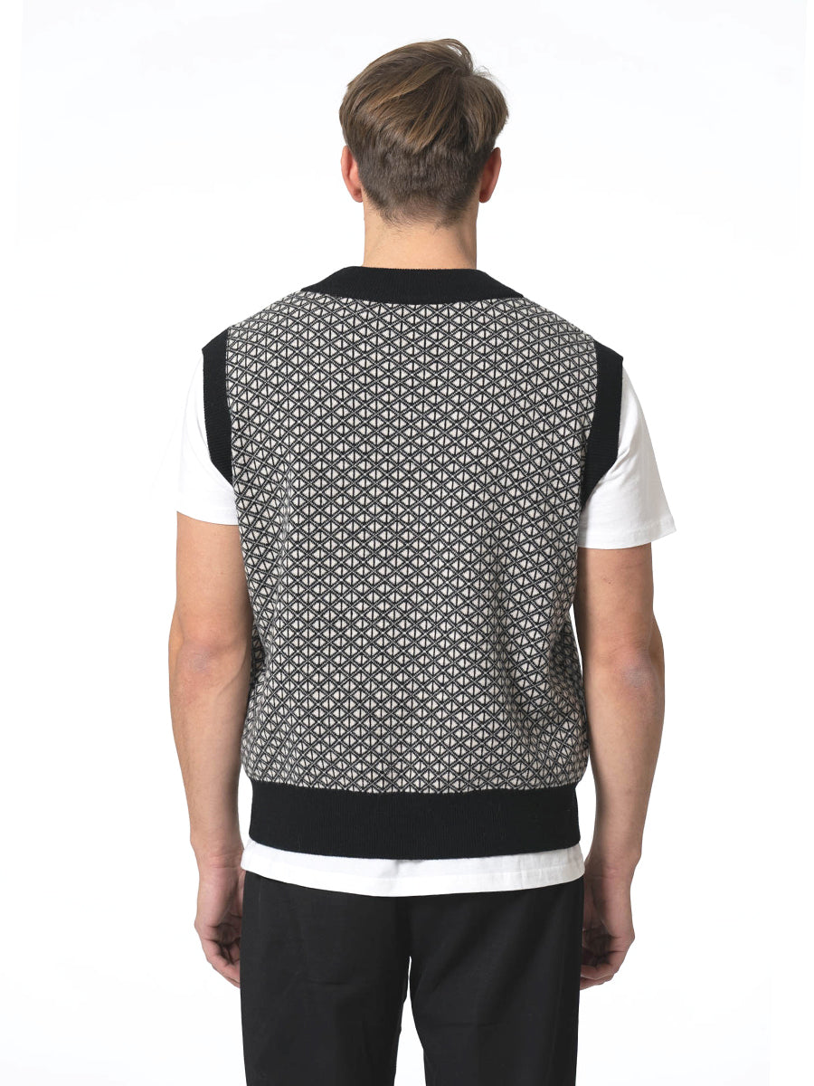 Merino Unisex Dhaka Vest - Black