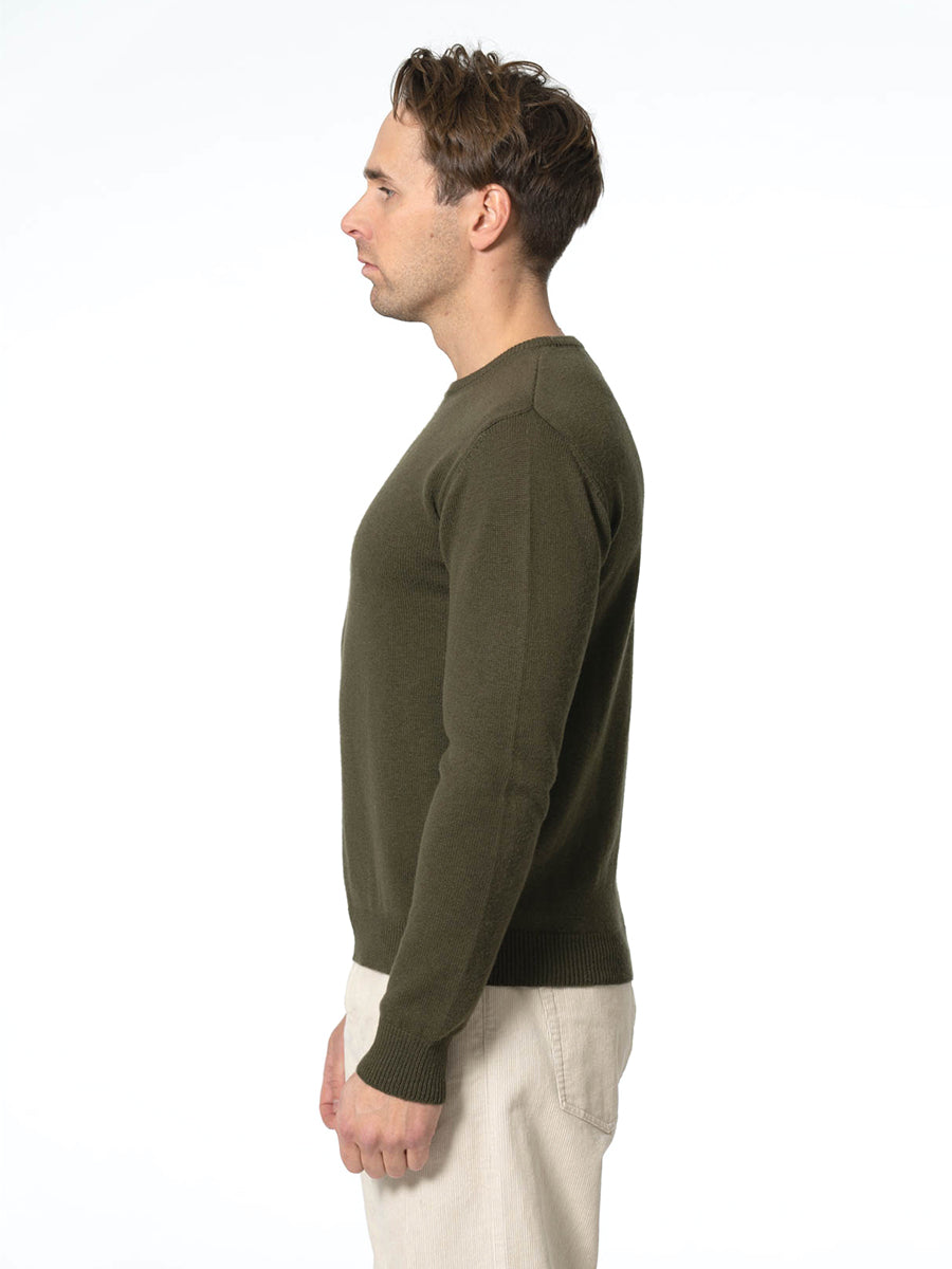 Merino Unisex Sweater - Olive Green