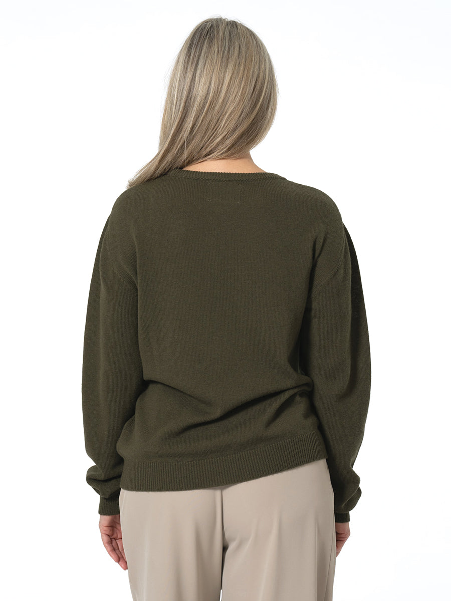 Merino Unisex Sweater - Olive Green