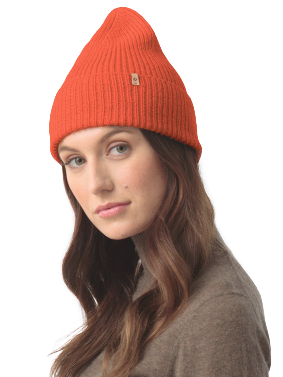 Merino Rib Hat - Burnt Orange