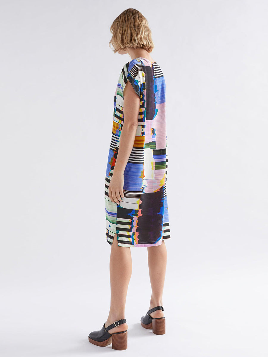 Berg Short Dress - Glitch Print