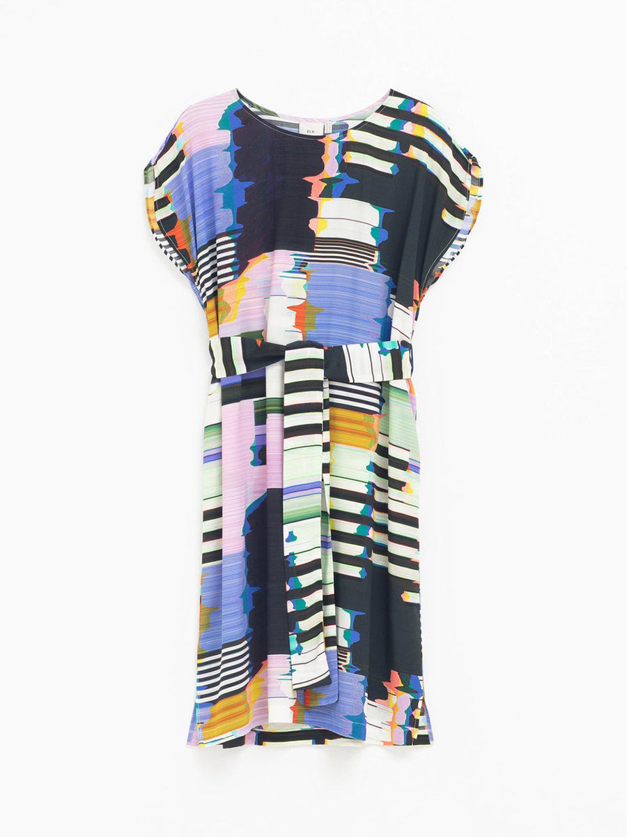 Berg Short Dress - Glitch Print