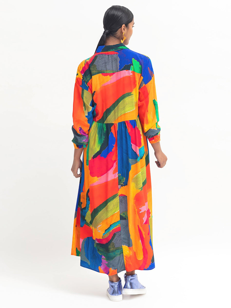Danse Shirt Dress - Kalo Print